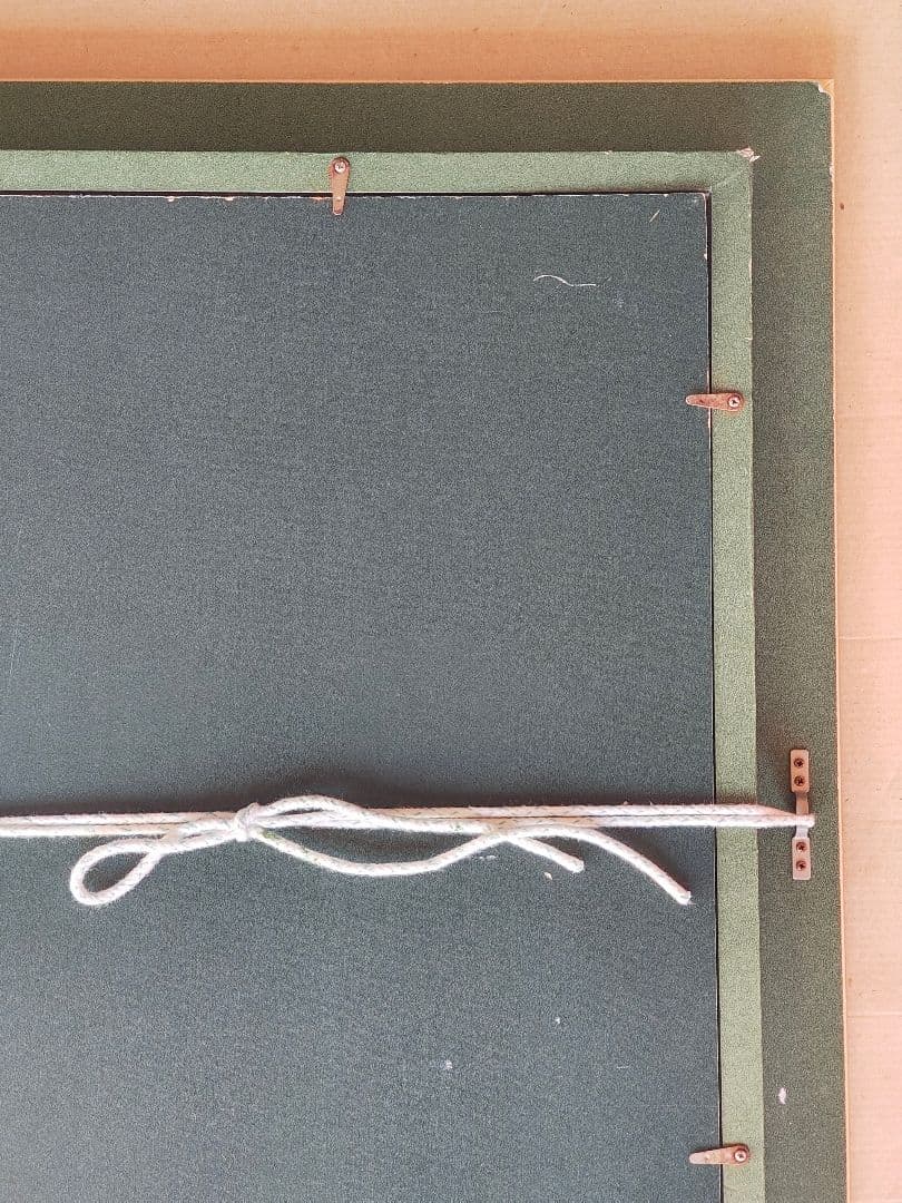 F15号 油絵・額縁セットアンティーク調 ゴールド アクリル板仕様 +神社 大楠