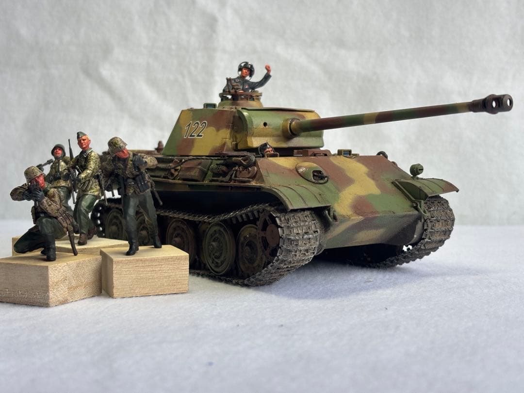 1／３５ドイツ陸軍パンサーG戦車プラモデル完成品