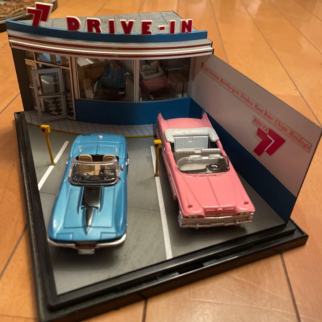 アメリカ ドライブイン ダイナー ミニチュア 模型 ジオラマ オールド