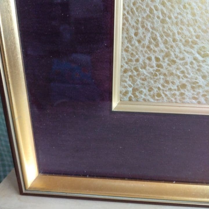 日本画 赤竹のシルエット画 東坡遺意(とうはのいをのこす)