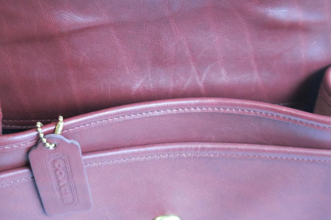 COACH オールドコーチ ショルダーバッグ 2way レザー　赤