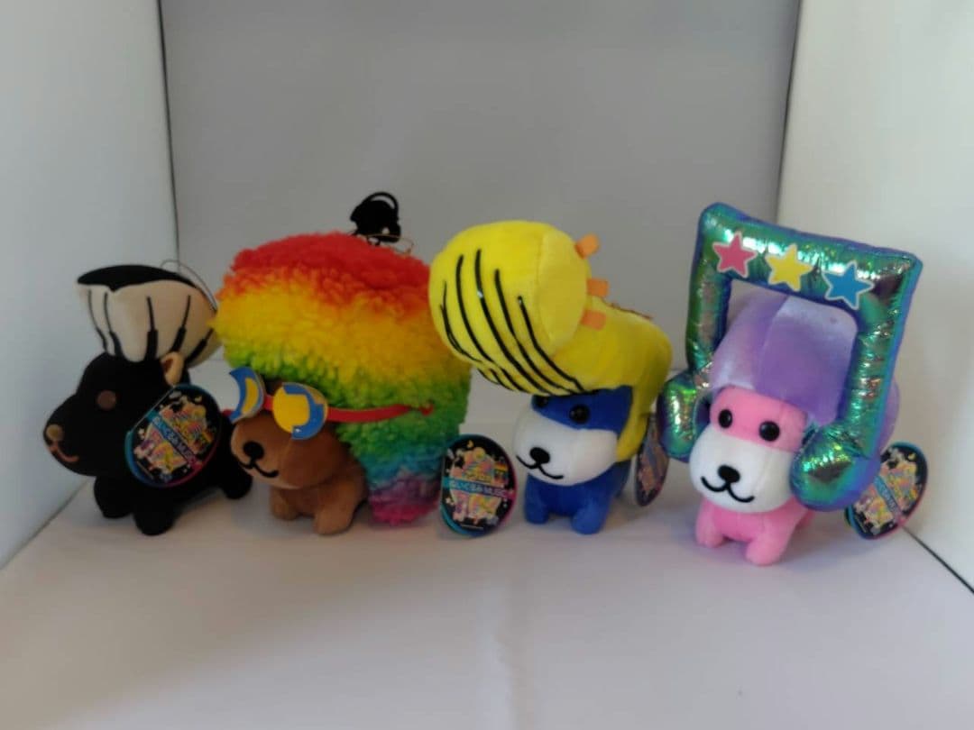 希少 レア レトロ アフロ犬 ぬいぐるみ セット music 4点