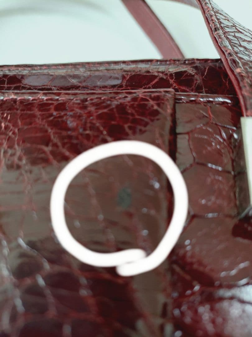 希少 タートルレザー ハンドバッグ 草履 亀革