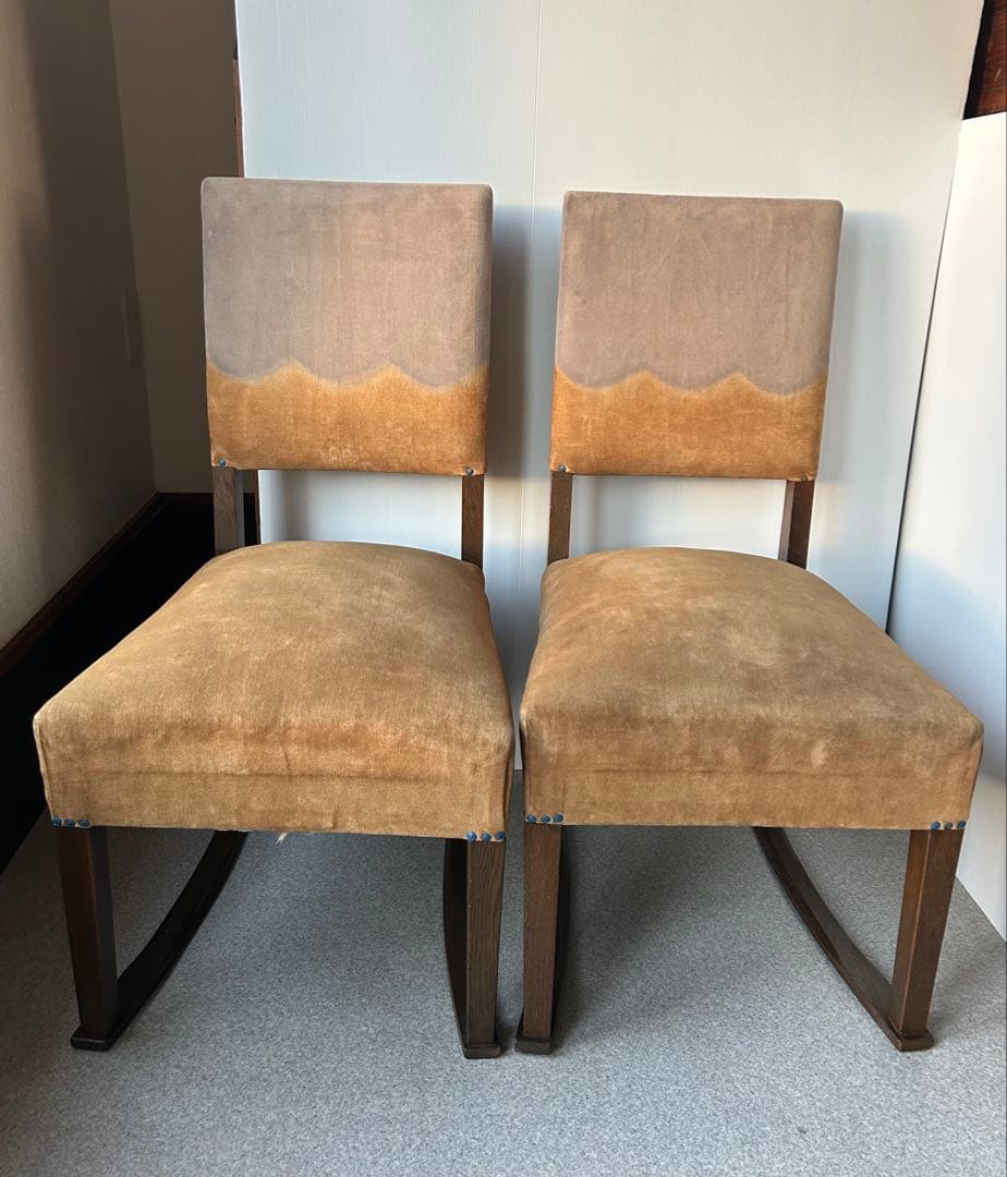 ヴィンテージ　チェア　2脚　椅子 昭和レトロ　クラシック　アンティーク