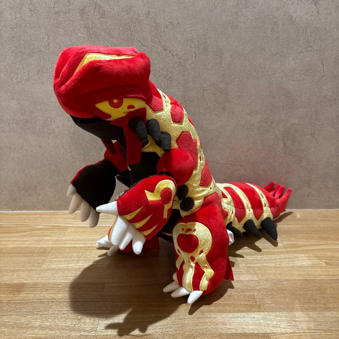 廃盤/2014年/一点もの】ゲンシグラードン ゲンシカイオーガ ぬいぐるみ