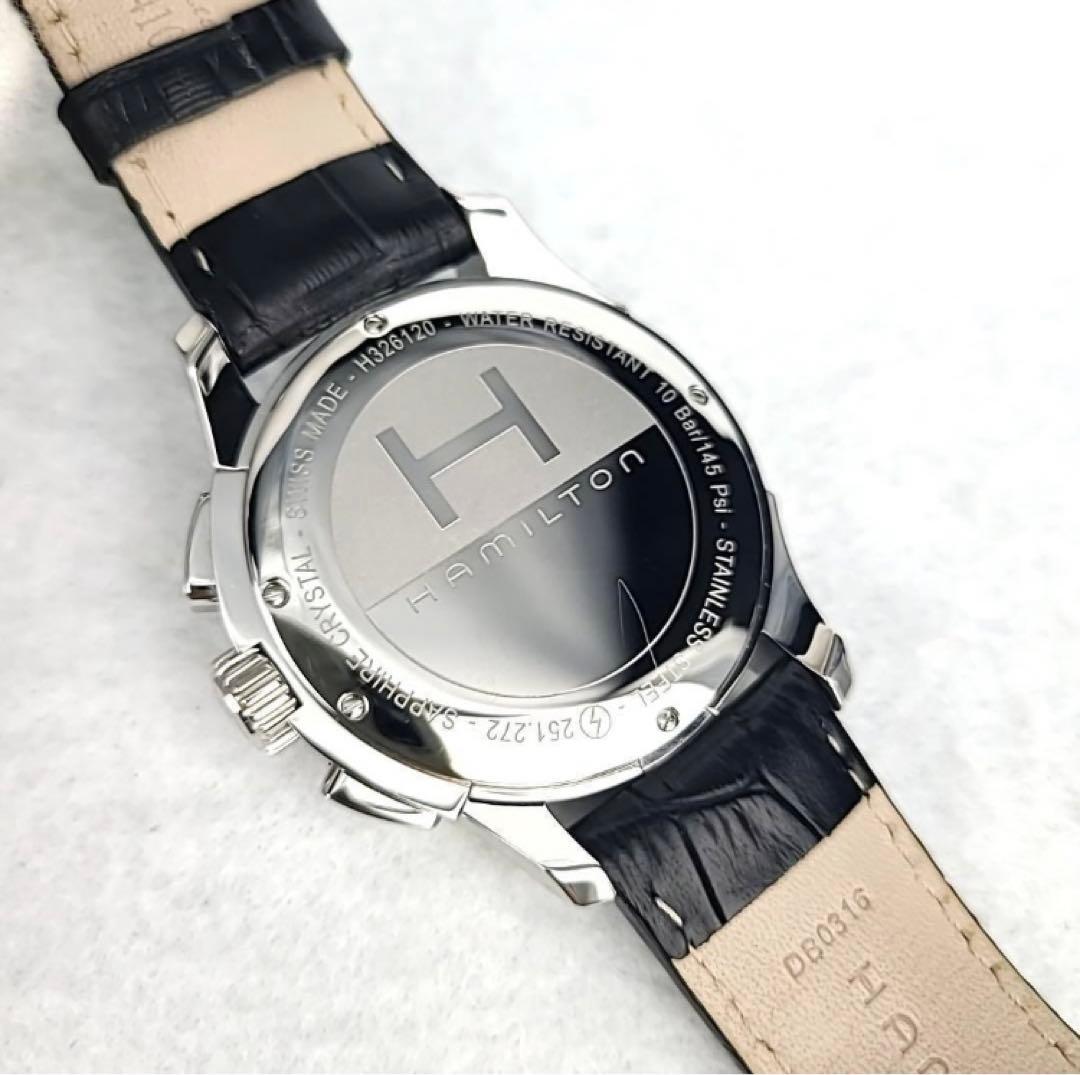 【値下げ！極美品】Hamilton ジャズマスター クロノデイト 革バンド黒
