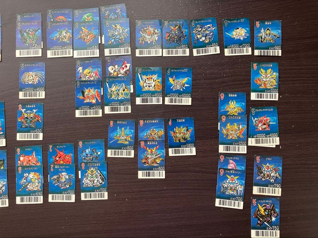 バンダイ SDガンダム トランプ バーコード シール