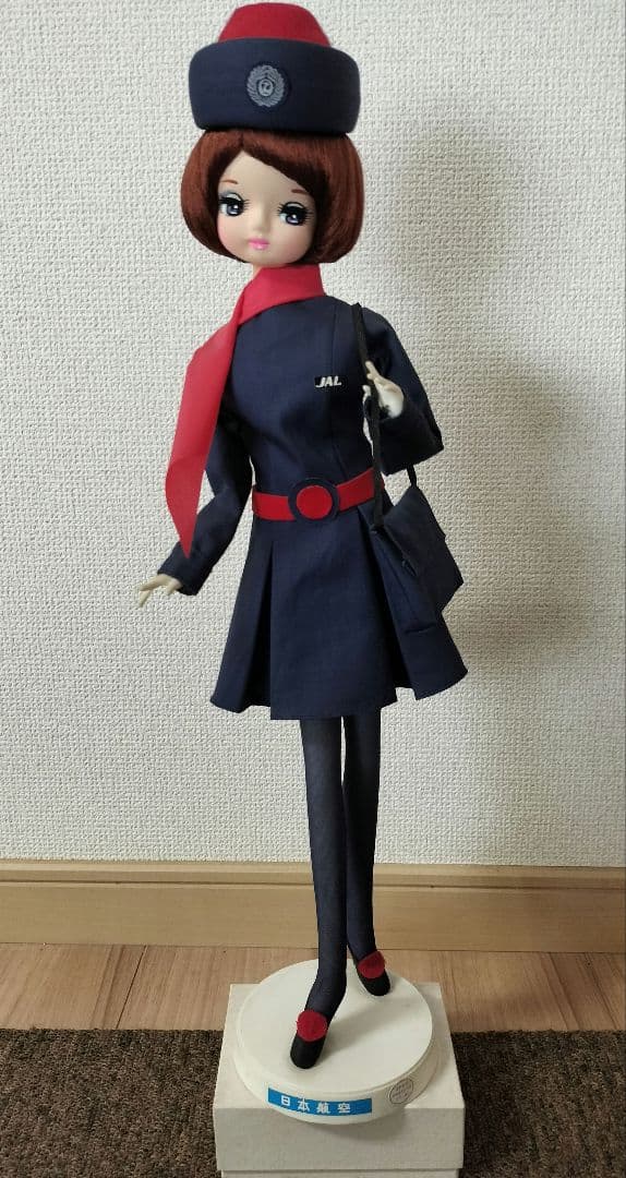 美品】日本航空/JAL スチュワーデス ポーズ人形 ヴィンテージ
