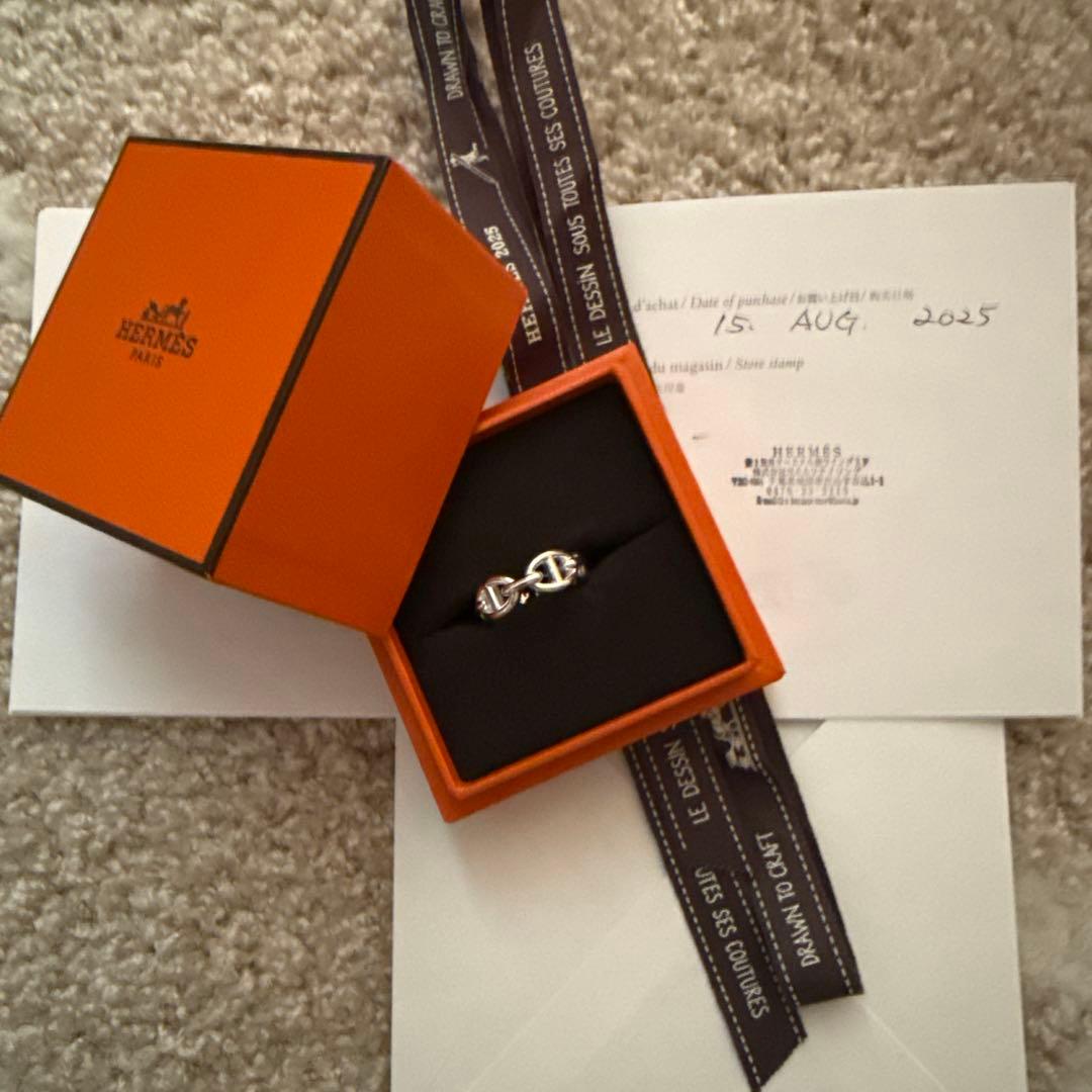 HERMES エルメス シェーヌダンクル アンシェネ リング 52新品