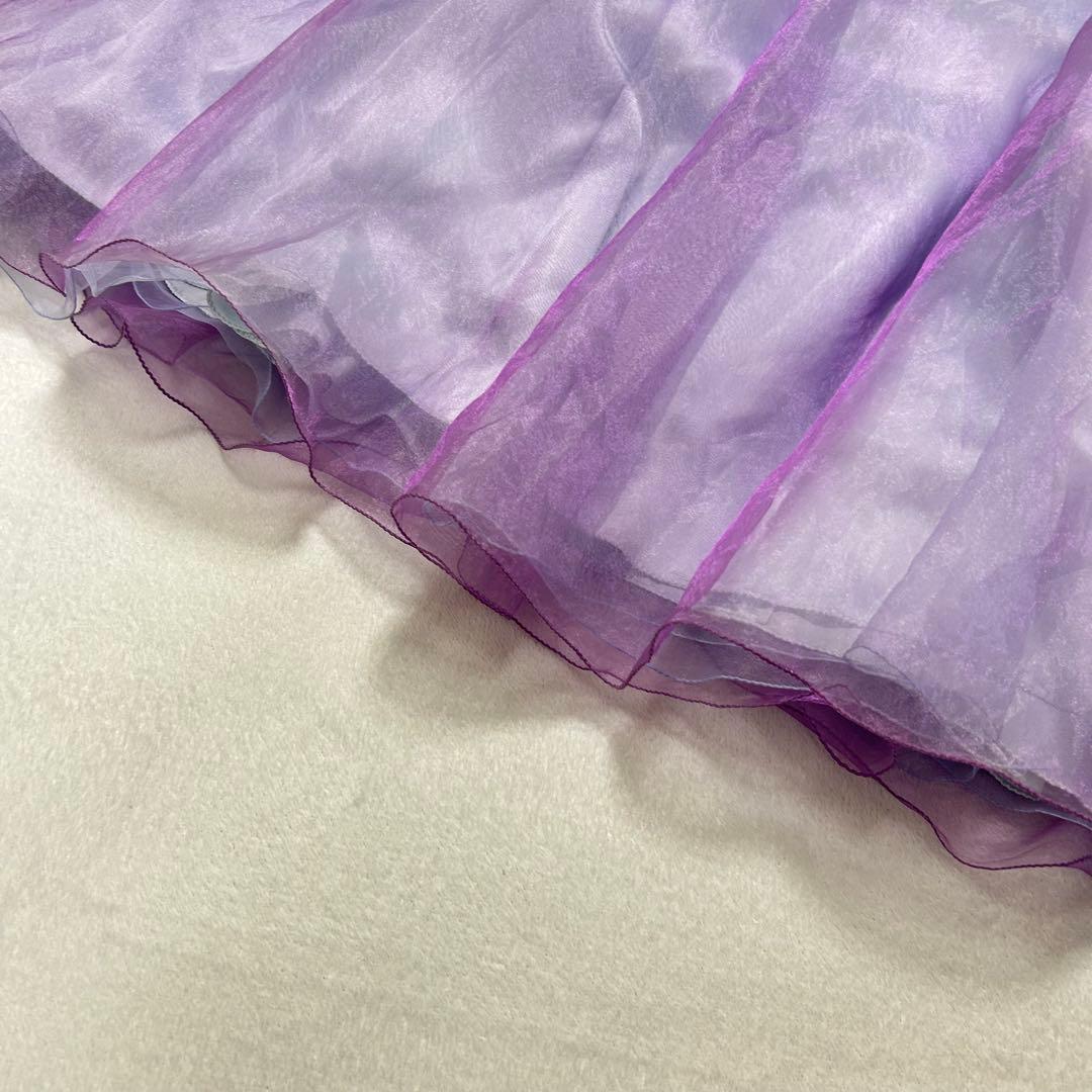 美品✨エメ　カラードレス　ビーズ刺繍　 フラワー　披露宴　演奏会　パーティドレス