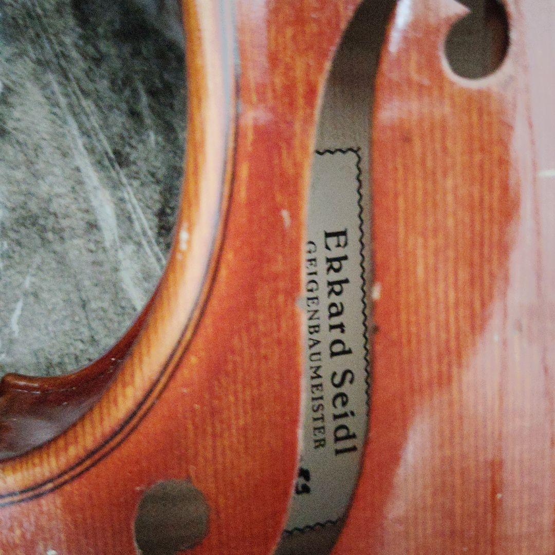 バイオリン本体 オレンジ色 専用ケース付きEkkard Seidl