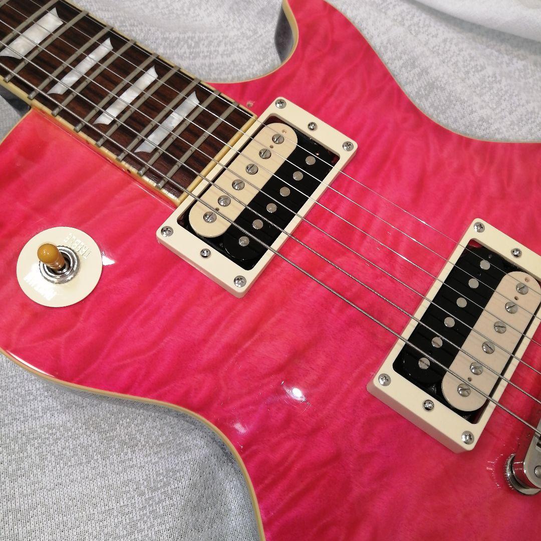 Burny Super Grade レスポールタイプ エレキギター ピンク - メルカリ