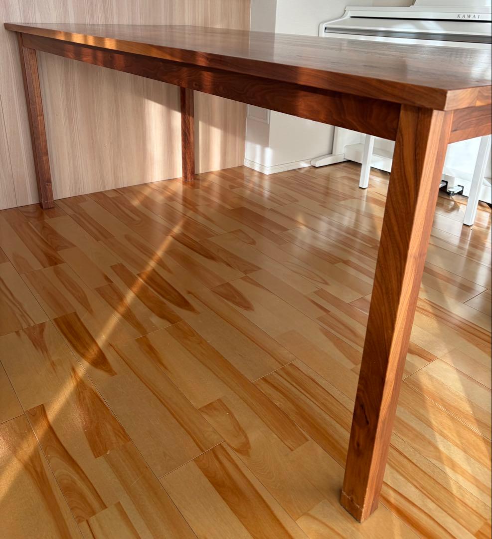 【期限付き出品】無印良品 無垢材ウォールナット テーブル 180cm