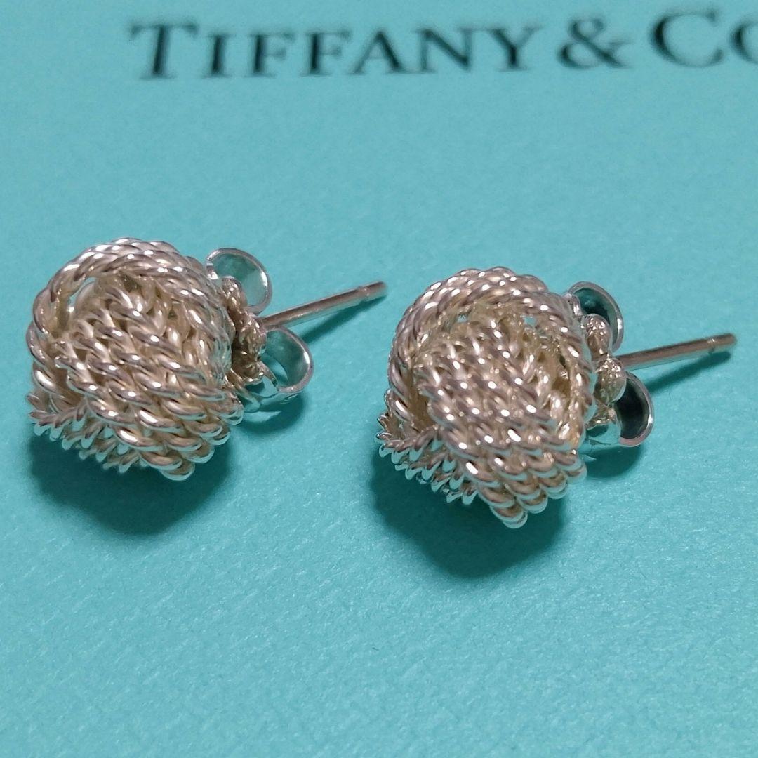 TIFFANY ティファニー サマセット ツイスト ノット ピアス シルバー