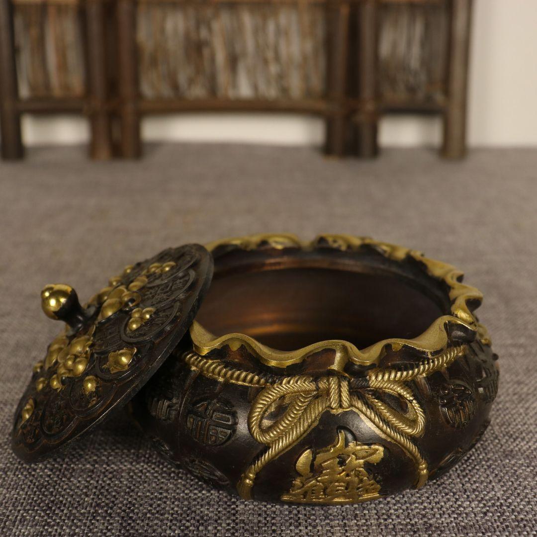 銅器 灰皿 茶道具 書道具 文房具 工芸品 美術品 置物