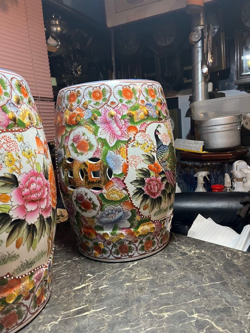 shota様専用です 九谷焼陶器椅子 九谷焼のような陶器 中国陶器 超貴重