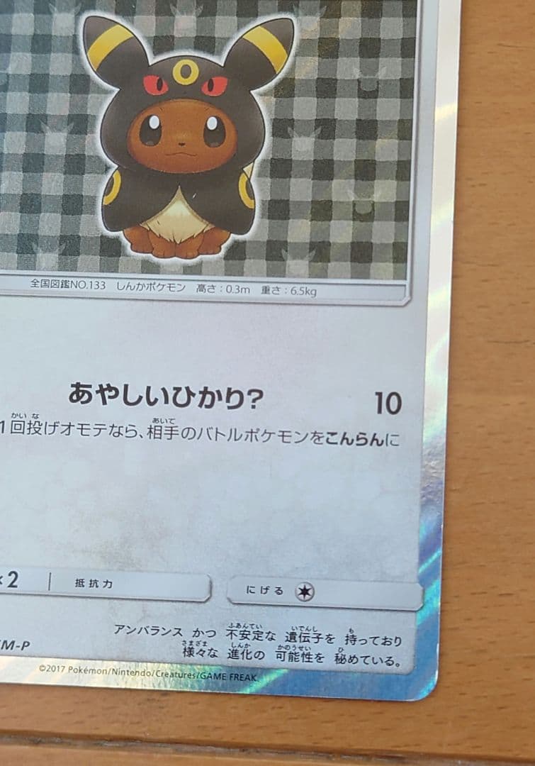 ポンチョを着たイーブイ ブラッキー プロモ