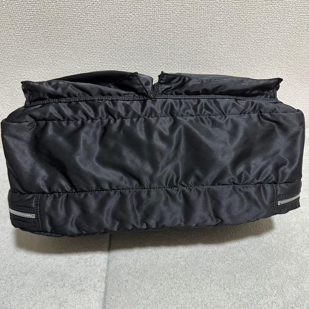 美品✨ 2way　2層　A4◎　大容量　タンカー　ポーター　ショルダーバッグ　黒