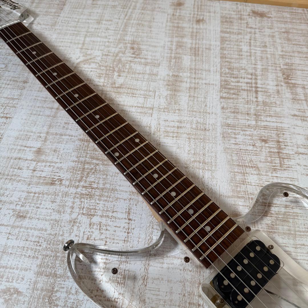 Barclay クリスタルギター 透明 レア スケルトン ケース付き - メルカリ