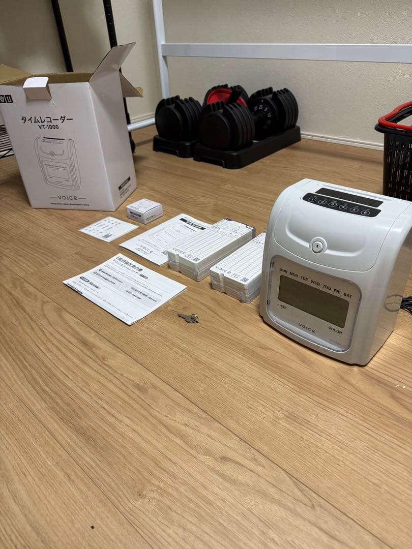 VOICE(ヴォイス) タイムレコーダーVT-1000タイムカード199枚付き