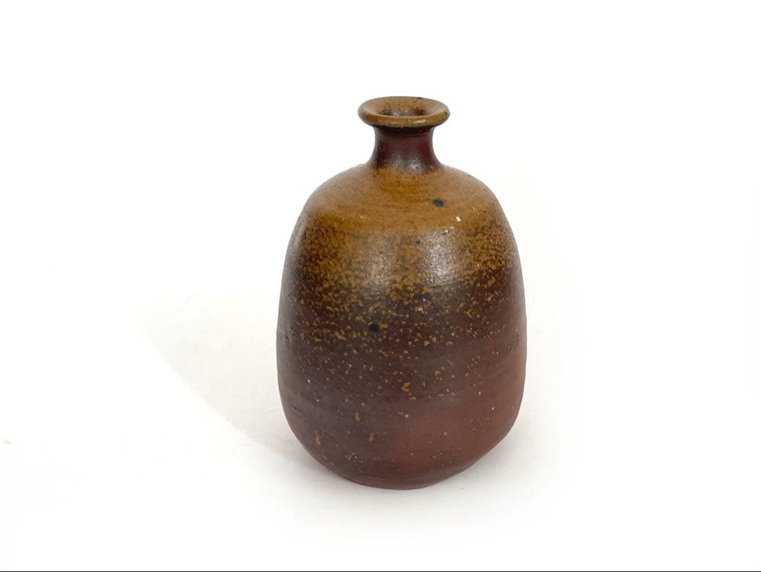 陶芸家 人間国宝 伊勢崎淳 備前 徳利 備前焼 酒器 共箱