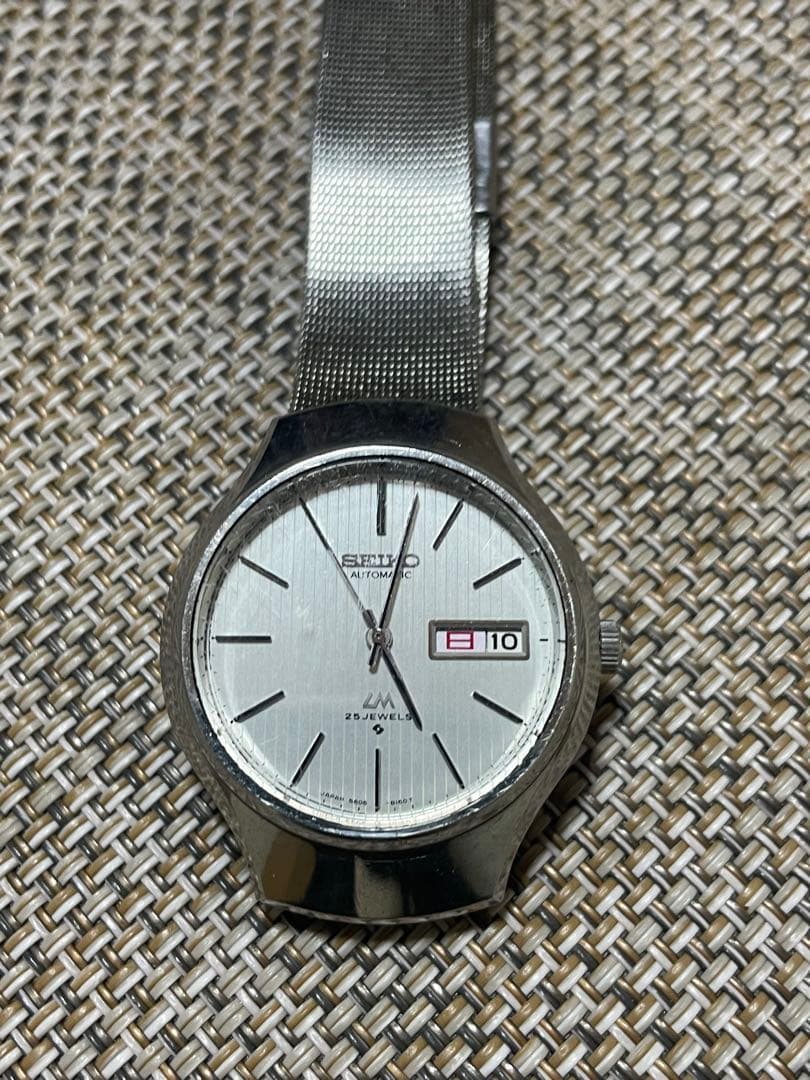セイコー LM 自動巻き時計 シルバー