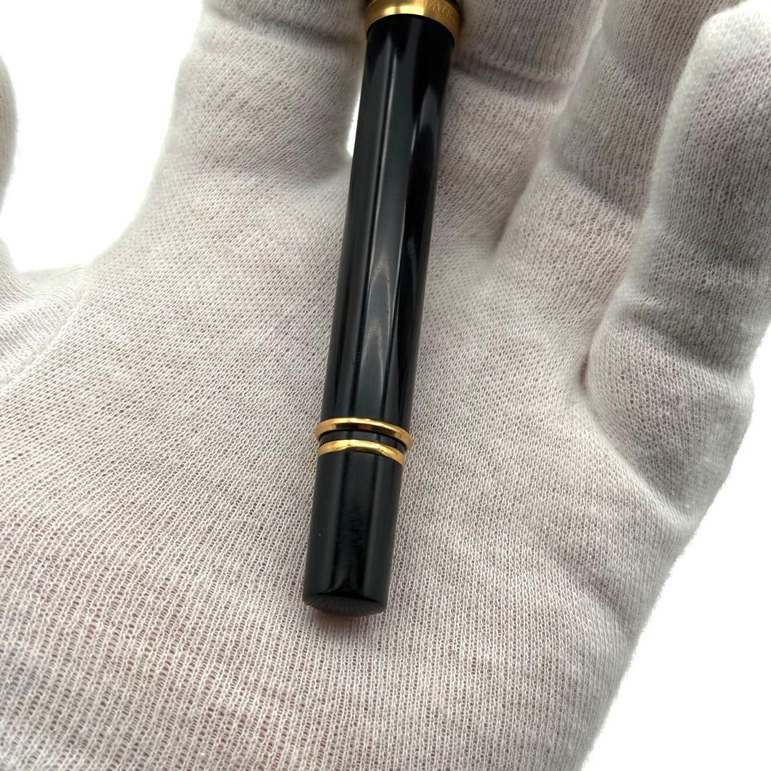 Waterman Ideal 万年筆 黒　ペン先18金　ブックカバー付き