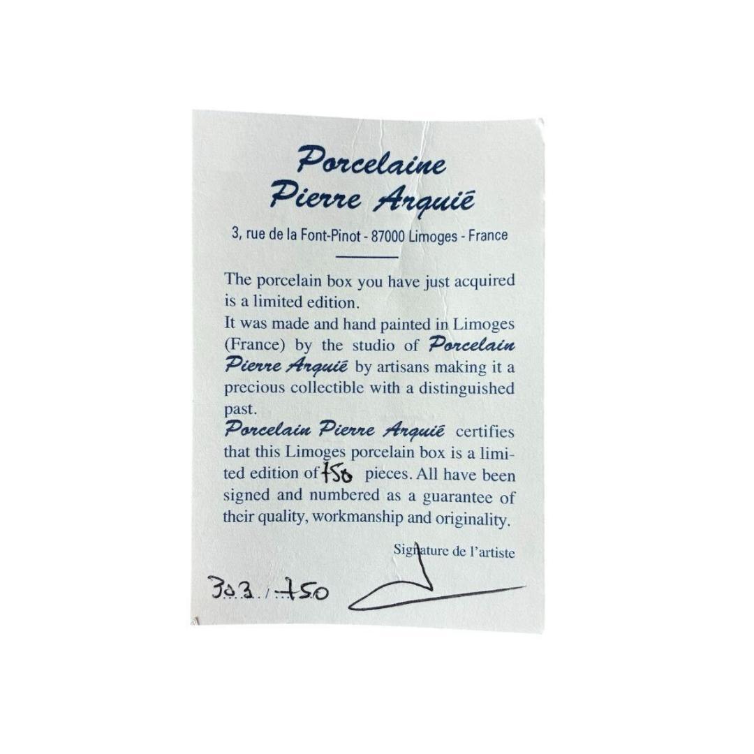 世界限定750点】 リモージュボックス 猫 証明書付 フランス 小物入れ