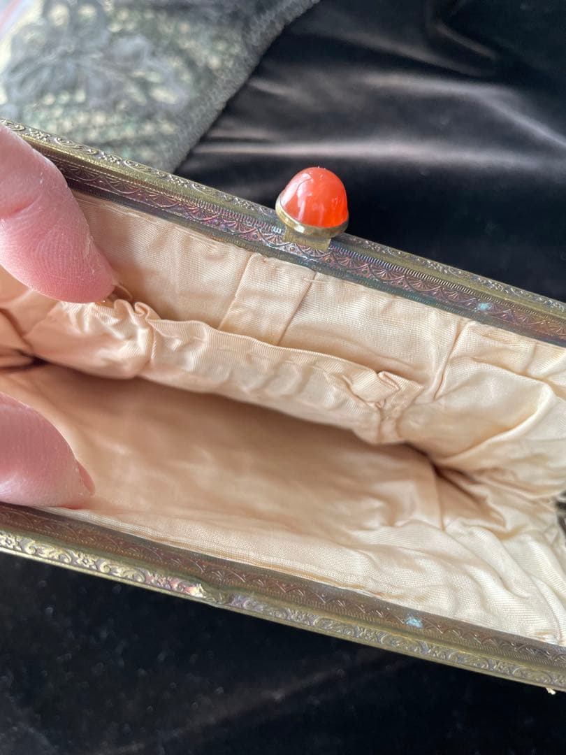 フランスアンティーク　 プチポワン　バッグ