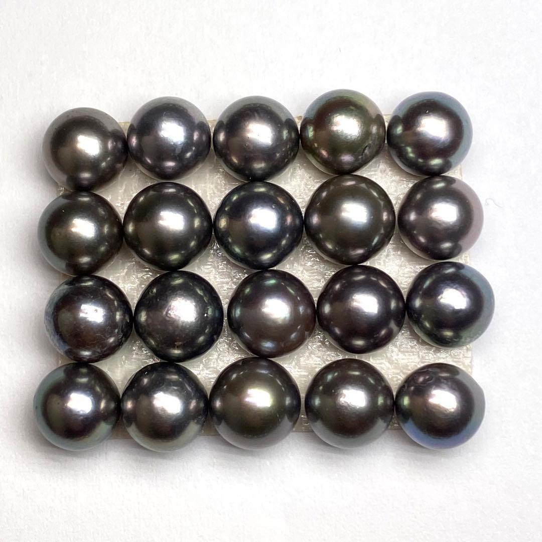 パ*♡様 K18黒蝶パールピアス 約10.6mm ピン0.7mm 南洋