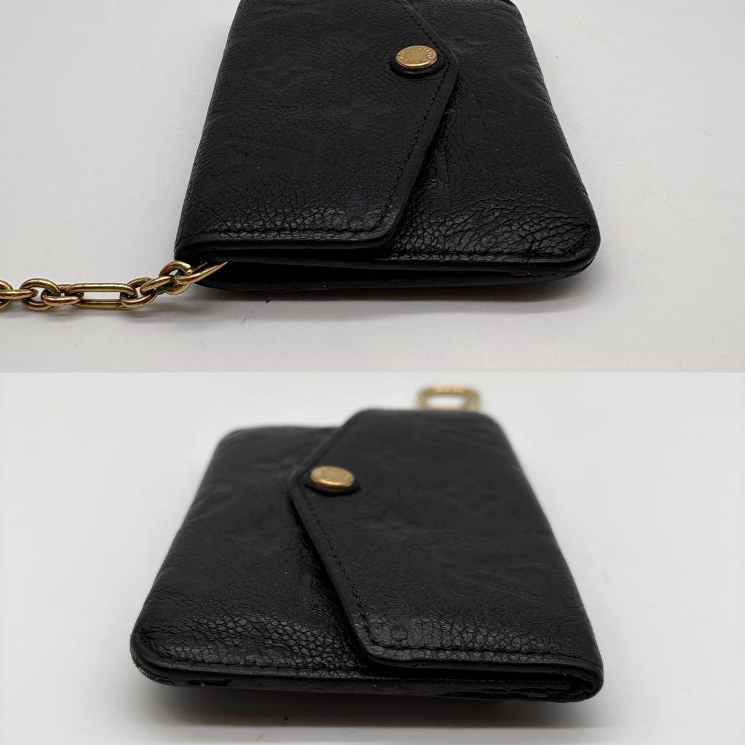 ルイヴィトン アンプラント ポシェットクレ ケース ブラック 黒