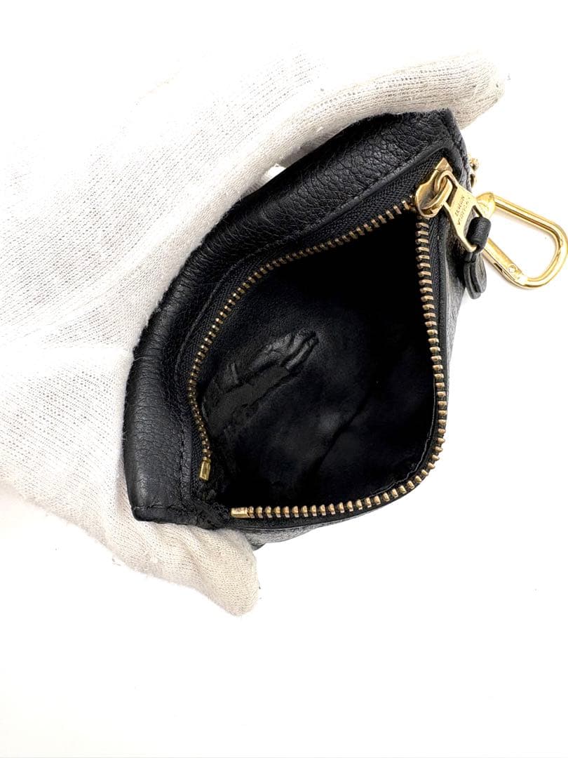 ルイヴィトン アンプラント ポシェットクレ ケース ブラック 黒