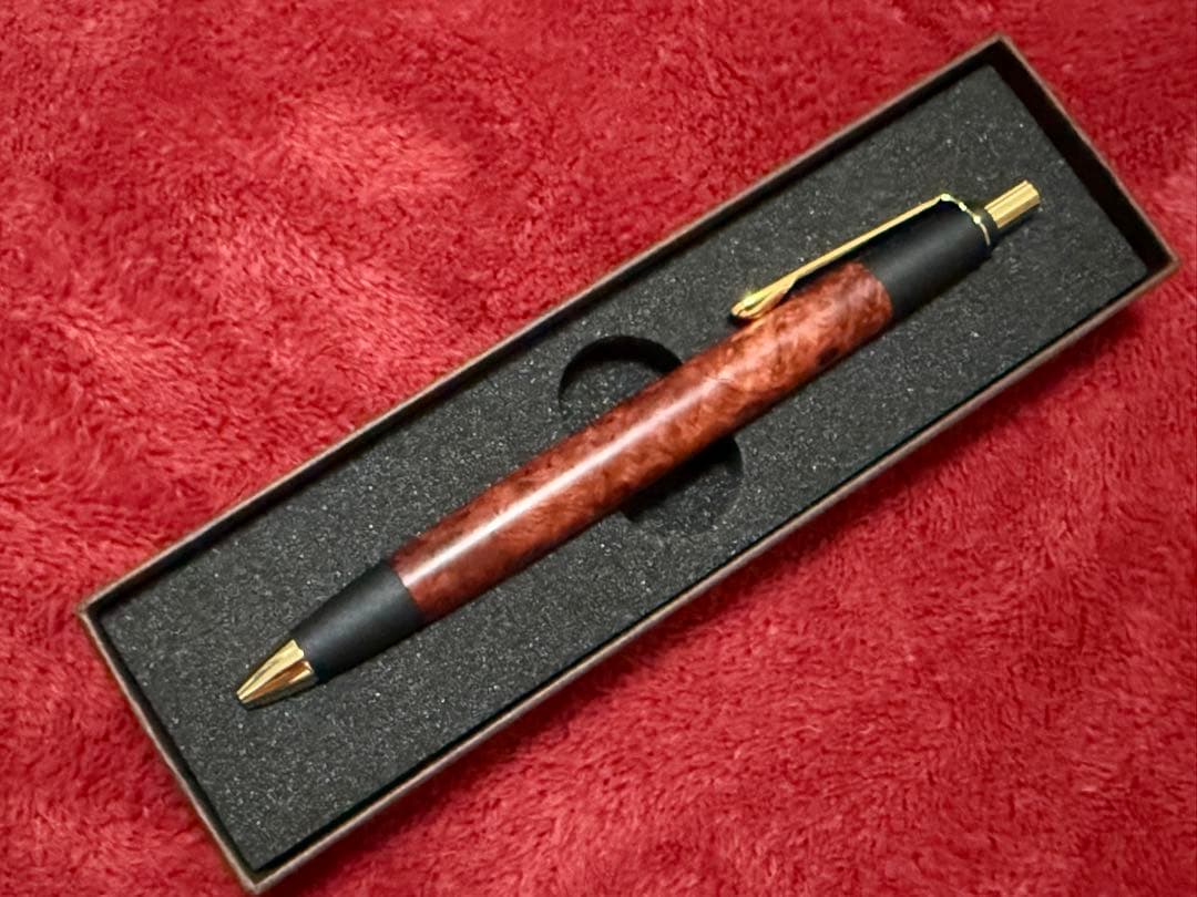 ボナンペン 花梨瘤 真鍮金具 木軸シャープペンシル 野原工芸に似た