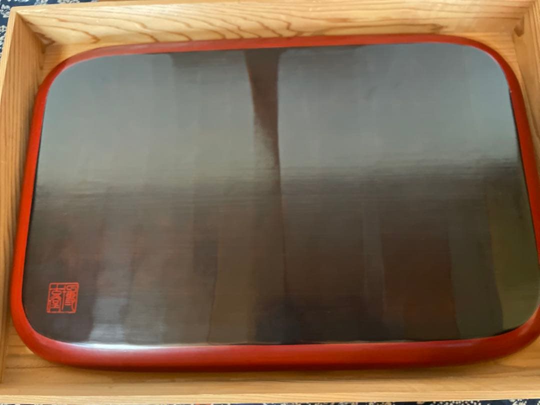 鎌倉彫】博古堂 長方盆