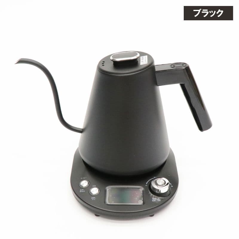 新品　温度調節機能付きグースネックケトル　ブラック 楽天市場】【73%OFFクーポン利用で5400円】電気ケトル 温度調節付