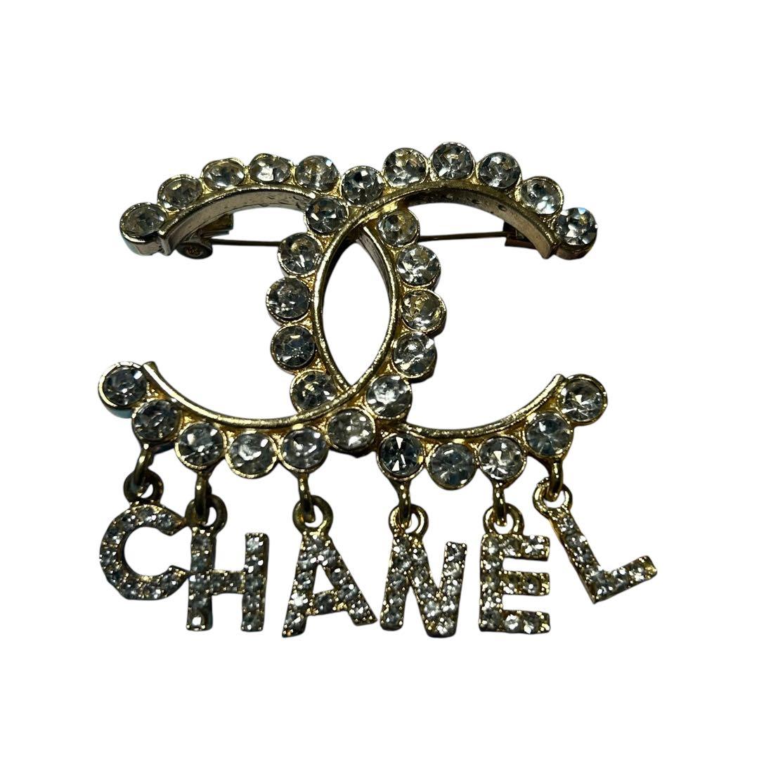 CHANEL シャネル ブローチ ゴールド ココマーク ラインストーン