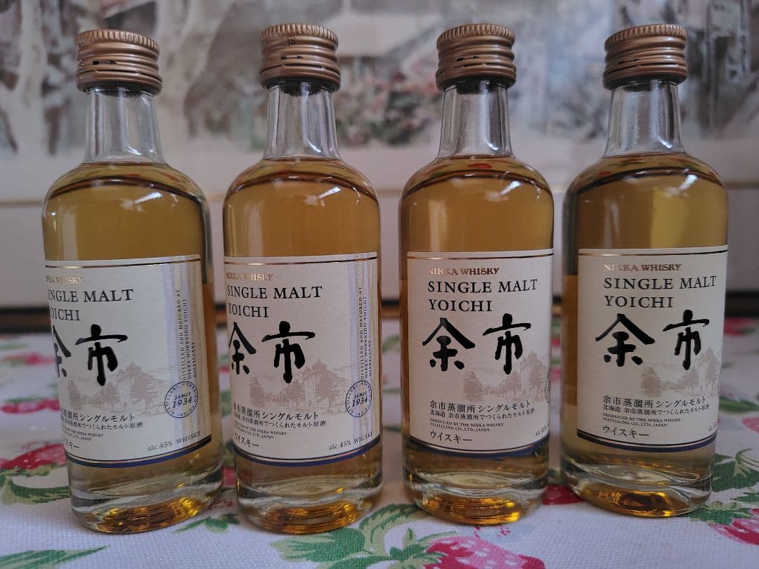 ニッカウヰスキー 新品未開封 NIKKA 余市 ミニボトル 50ml 4本セット