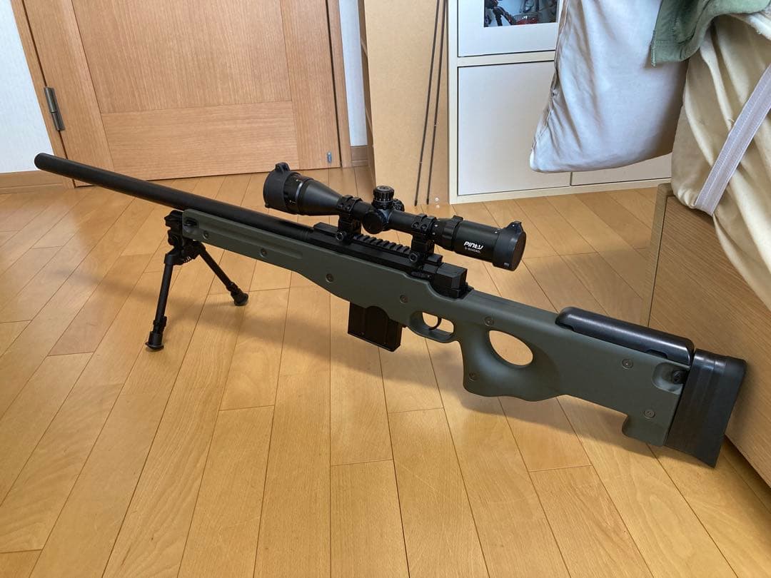 東京マルイ L96AWS OD（Pintyスコープ、マルイ純正バイポッドその他） Amazon.co.jp: 東京マルイ ボルトアクション L96 AWS ブラックストック