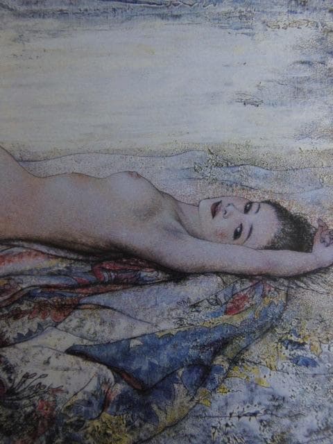 高田明義、【春陽】、希少な額装用画集より、新品額装付、状態良好