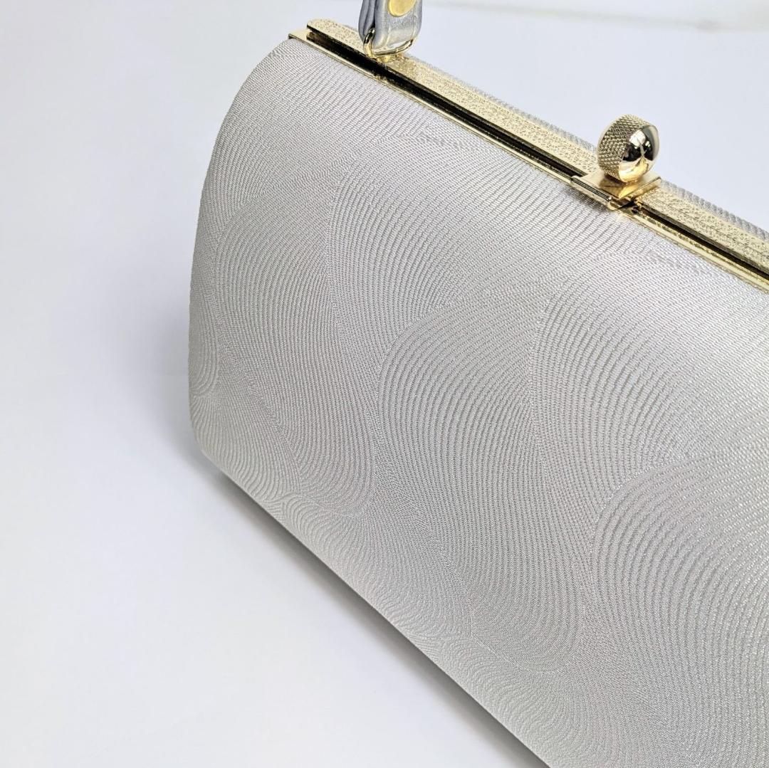 和装 草履バッグセット フォーマル 帯地 シルバー Lサイズ wsale