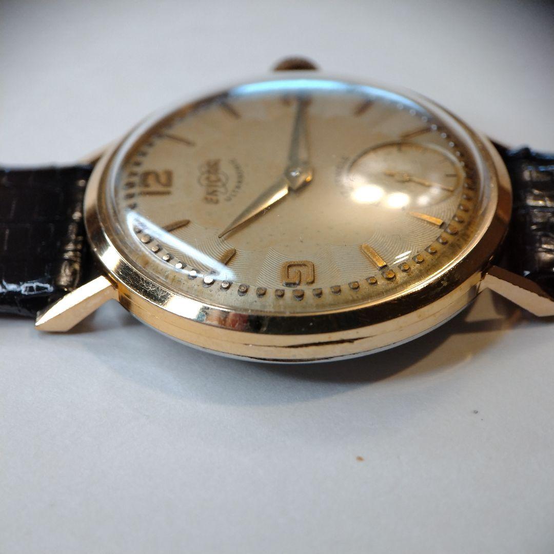 【1950s】ENICAR スモセコ OH済 ヴィンテージ腕時計