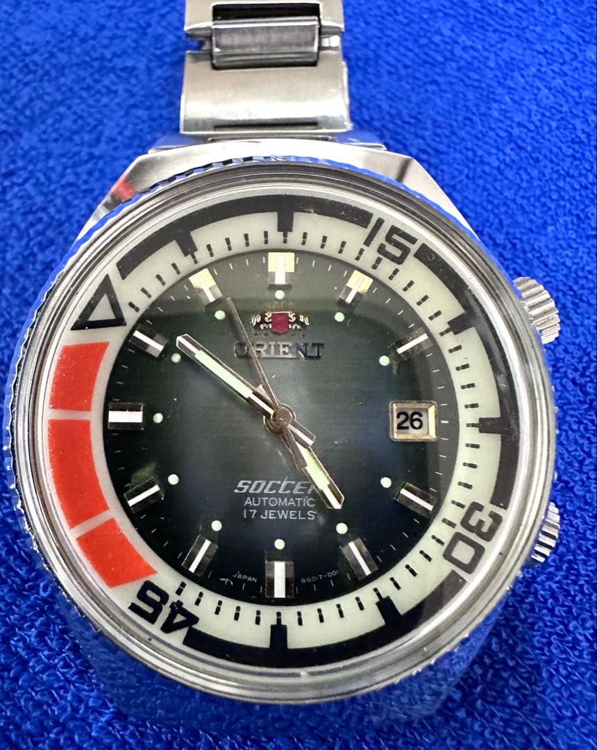 オリエント ダイバー サッカー TE167601-70 RT フルオリジナル