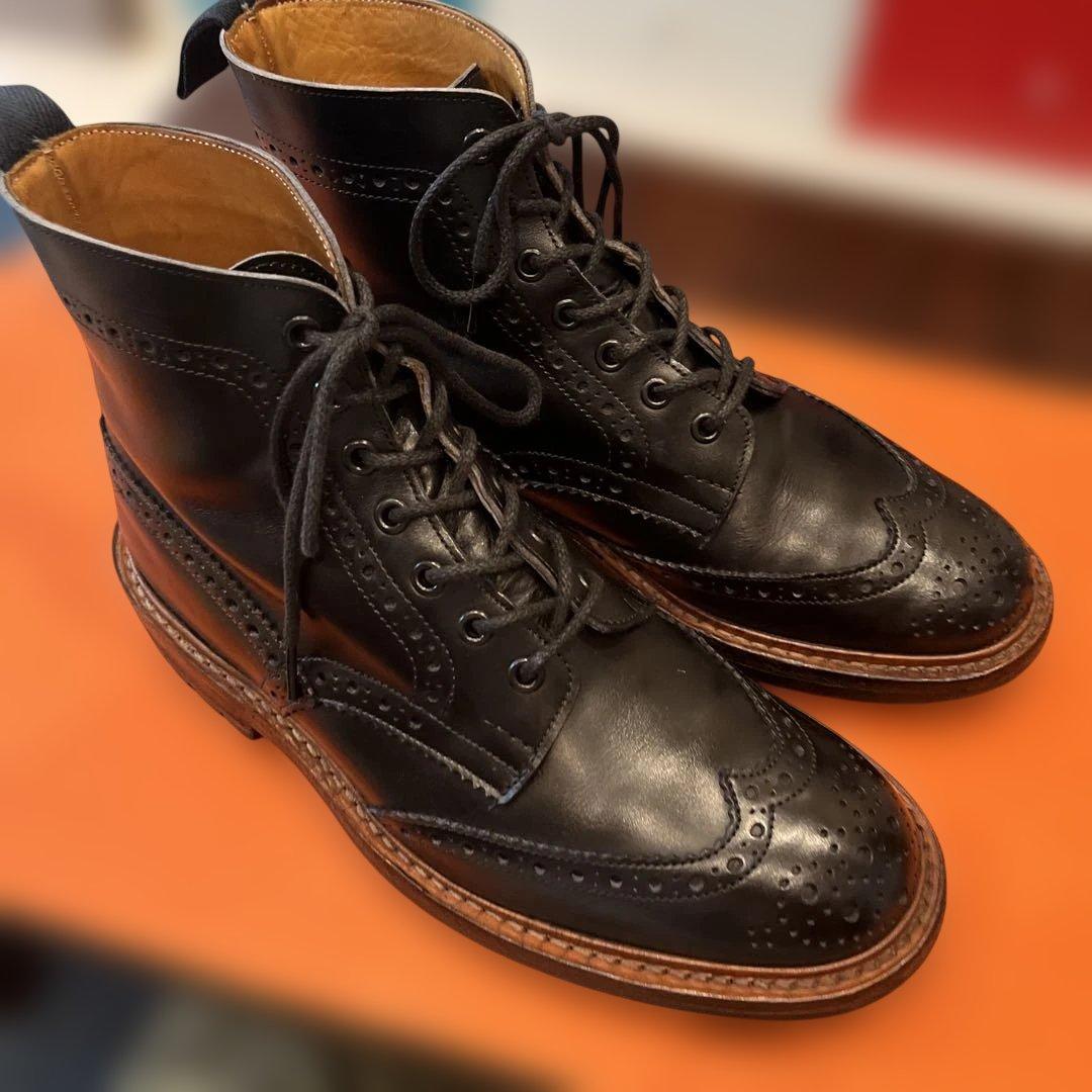 Tricker's 2508 カントリーブーツ UK8.0 ブラック