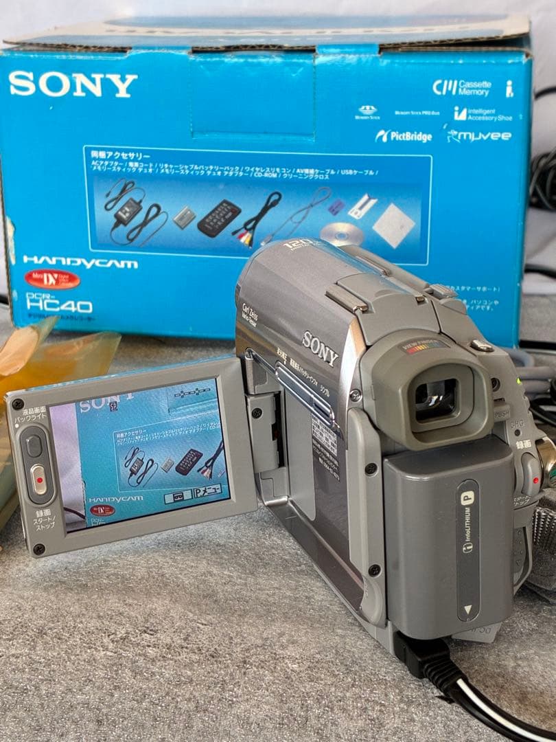 SONY DCR-HC40 ビデオカメラ 奇跡の箱入り未使用品