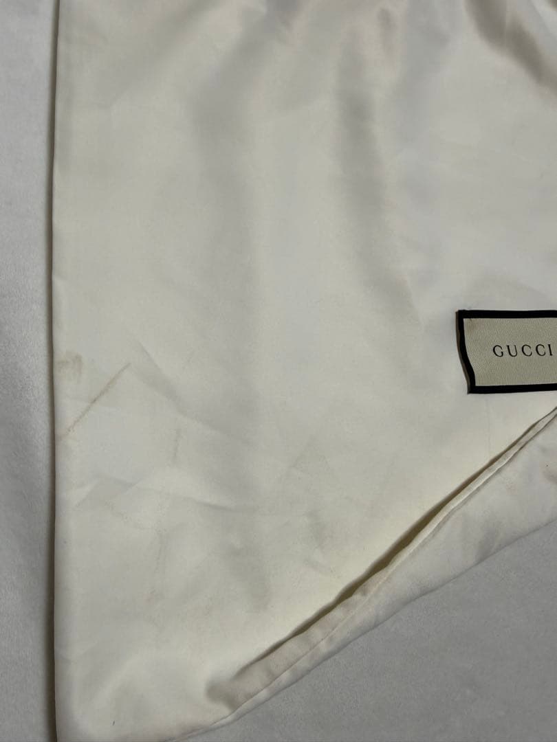 GUCCI マイクロシマ GG柄型押し レザー 2WAY ハンドバッグ　グレー