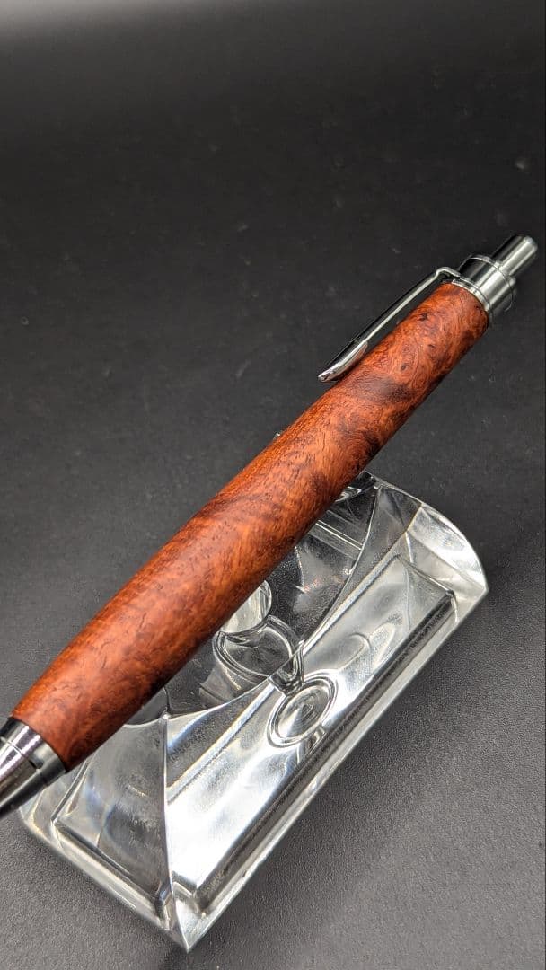 429ペン工房翌檜 極上 本花梨 虎杢 木軸シャーペン ボールペン 文房具