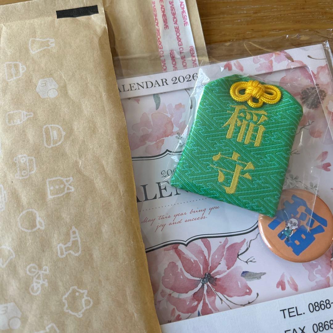 イナバ化粧品 カレンダー 稲守 バッチ一つ