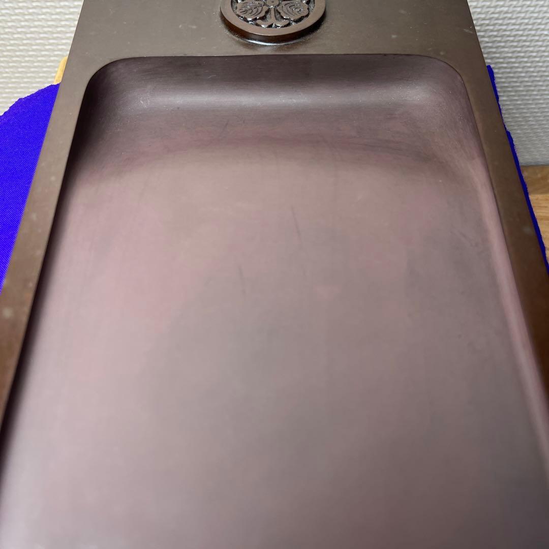 ⭕️赤間硯 名工 三代 日枝玉峯 特殊作品 彫刻長方研 美品 逸品 工芸品