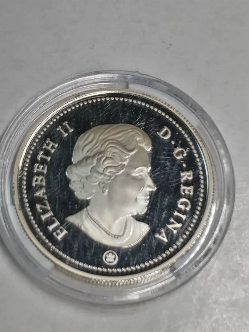 hab024 カナダ 5ドル 銀貨 1929-2009年日加修好80年