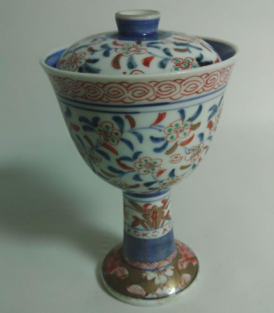 伊万里　馬上杯　向付　在銘　色絵　手書き　茶道具　酒器 伊万里 馬上杯 向付 在銘 色絵 手書き 茶道具 酒器 【公式通販】